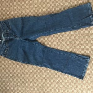 Lee bootcut jeans.